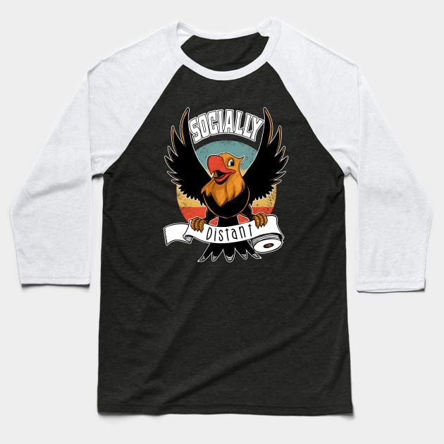 Social distant Baseball T-Shirt by peekxel